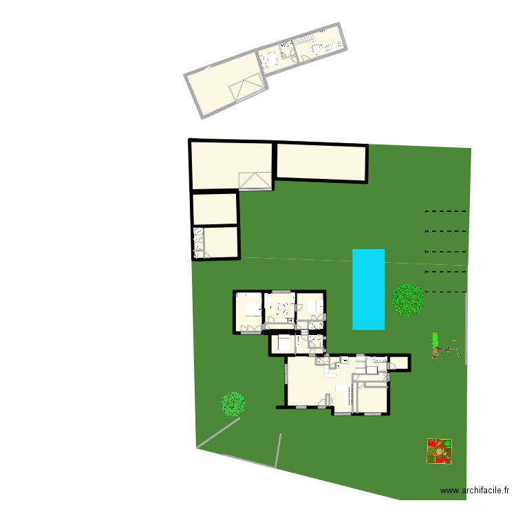 acqueduc200. Plan de 25 pièces et 364 m2