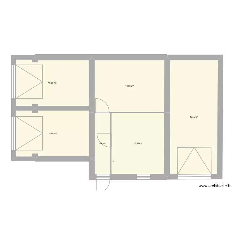 Maison 2. Plan de 6 et 110 m² Maison 2. Plan de 6 et 110 m²