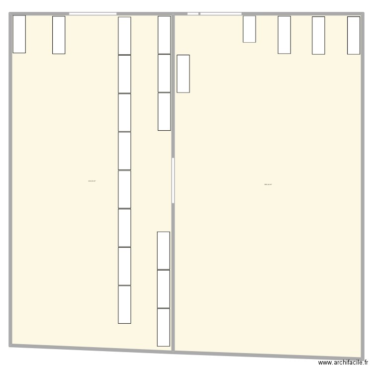 HENNUIN. Plan de 2 pièces et 1082 m2
