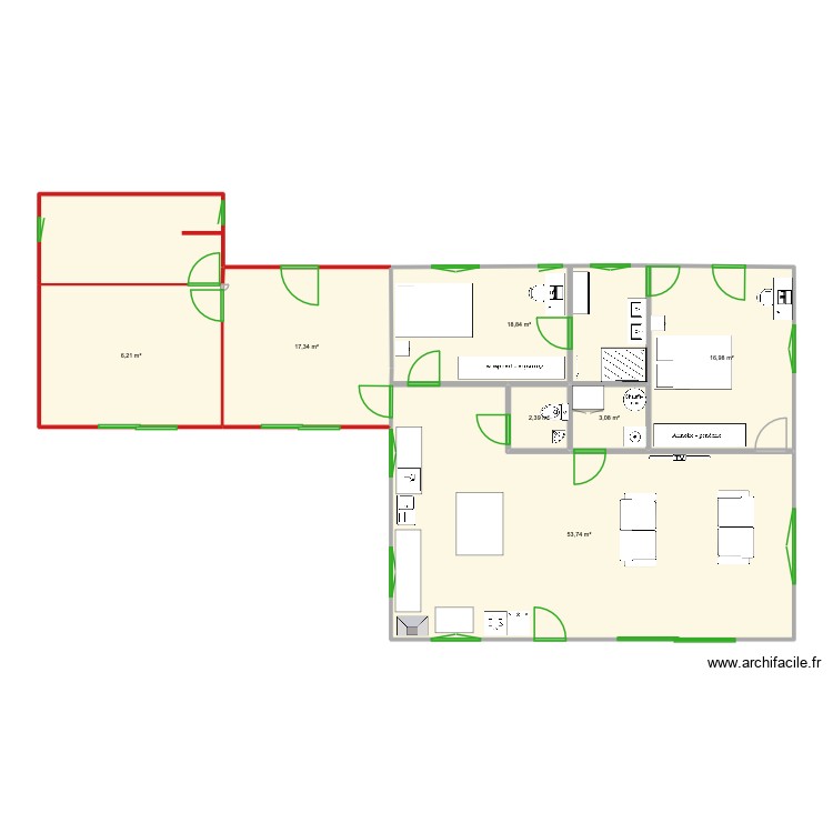 plan agrandissement Montalivet. Plan de 0 pièce et 0 m2