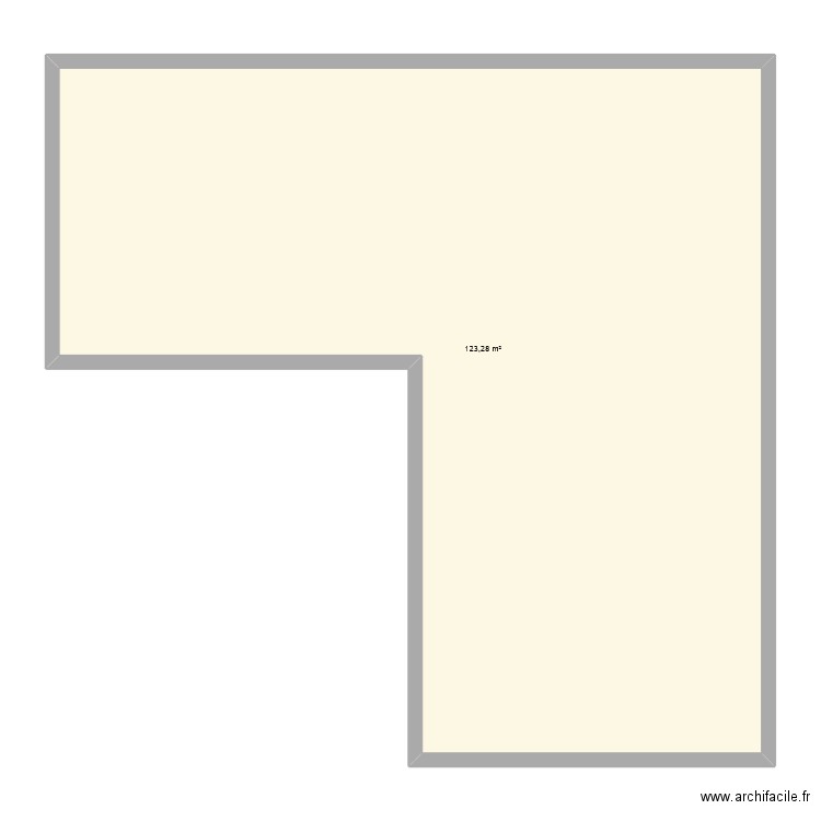essai. Plan de 1 pièce et 123 m2