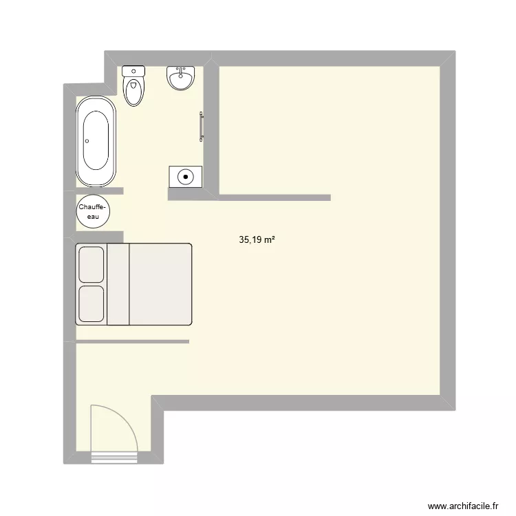 Invest Nantes 2. Plan de 1 et 35 m² Invest Nantes 2. Plan de 1 et 35 m²