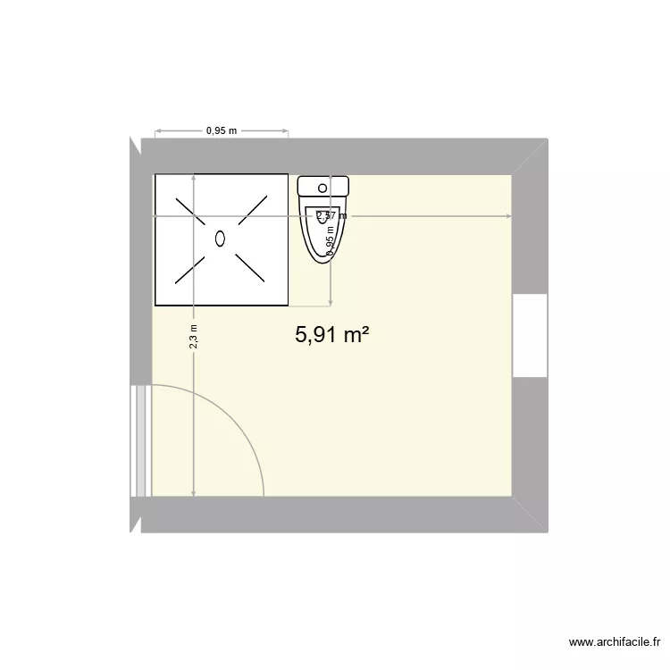 CHARLETTY. Plan de 1 et 6 m² CHARLETTY. Plan de 1 et 6 m²