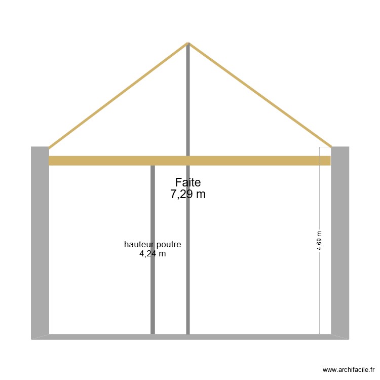 Hauteurs sur dalle. Plan de 0 pièce et 0 m2