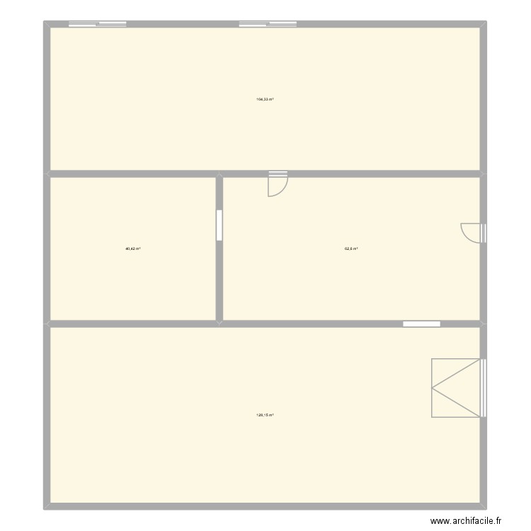 alicia cs. Plan de 4 pièces et 336 m2
