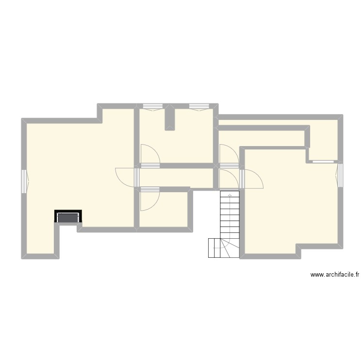 St Pierre r+2 Origine. Plan de 8 pièces et 57 m2