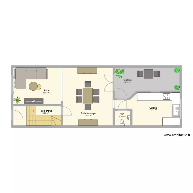Vinave Rez. Plan de 6  et 61 m²