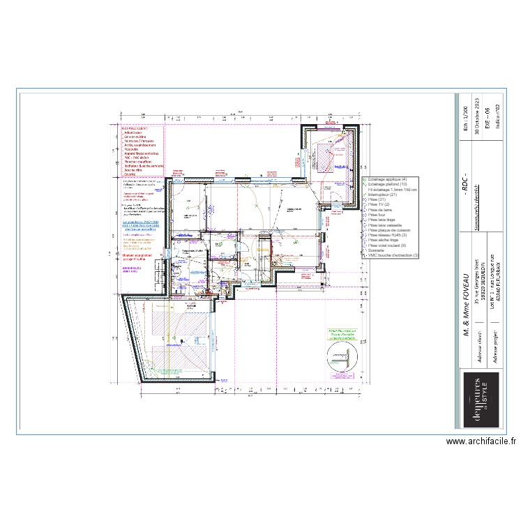 FOVEAU RDC ELEC. Plan de 0 pièce et 0 m2