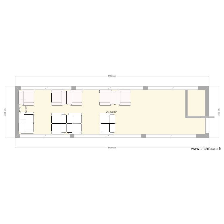 clube. Plan de 0 pièce et 0 m2