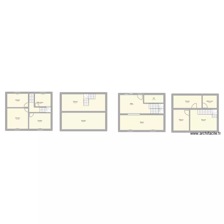 PIRETTI. Plan de 13 et 156 m² PIRETTI. Plan de 13 et 156 m²