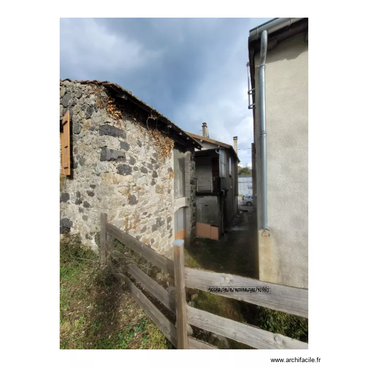 acc&eacute;s future terrasse par la route N102. Plan de 