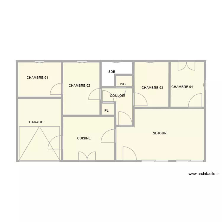 VERGES DEDANS. Plan de 11  et 61 m²