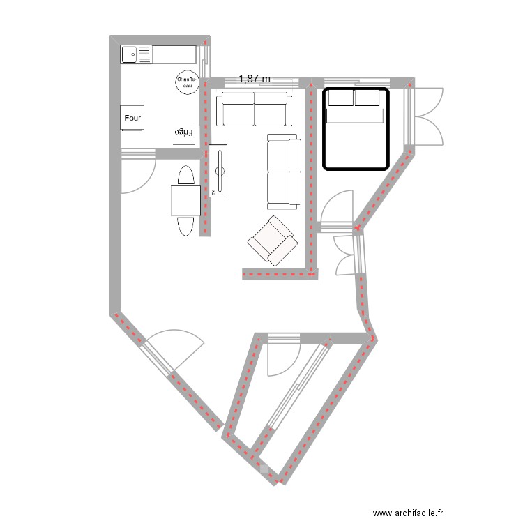 Appart-dj-01. Plan de 0 pièce et 0 m2