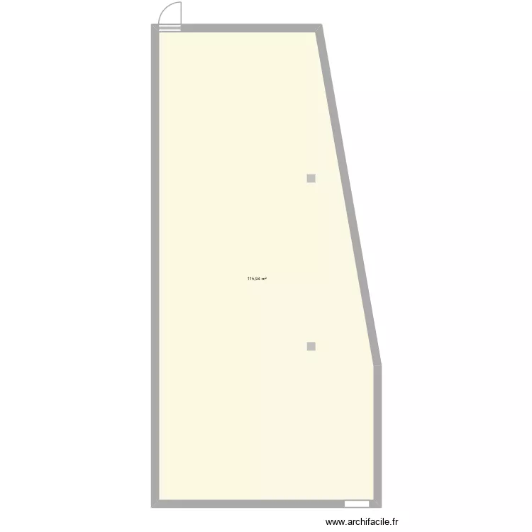 Plan magasin vierge. Plan de 