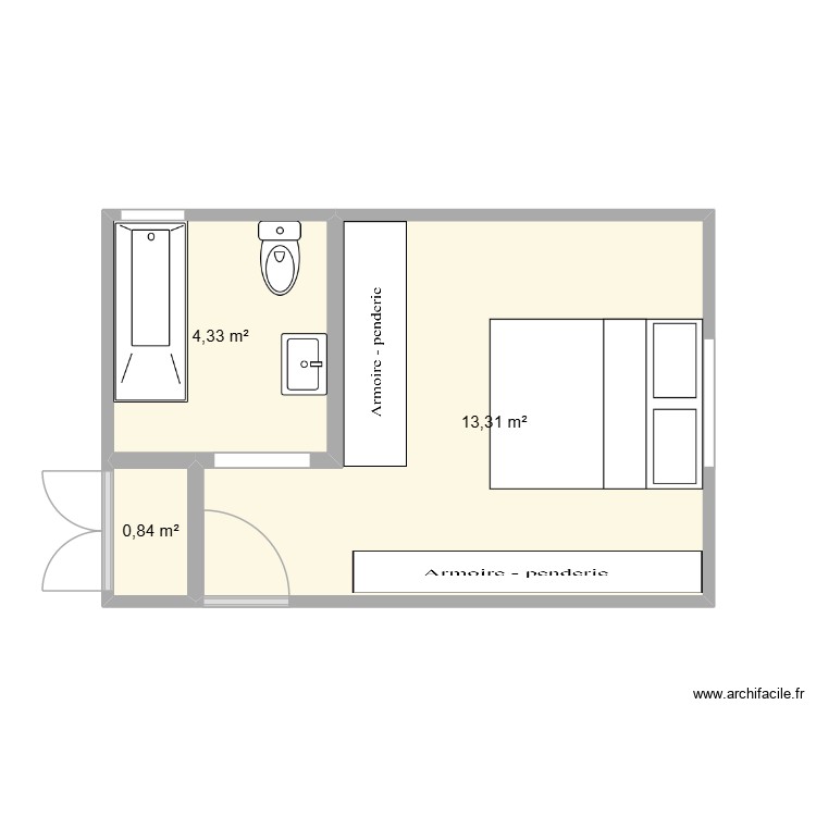 Chambre garage 2026. Plan de 0 pièce et 0 m2