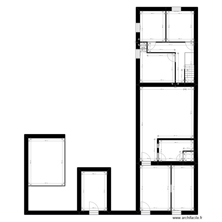 DEZARNAUD. Plan de 22 pièces et 351 m2