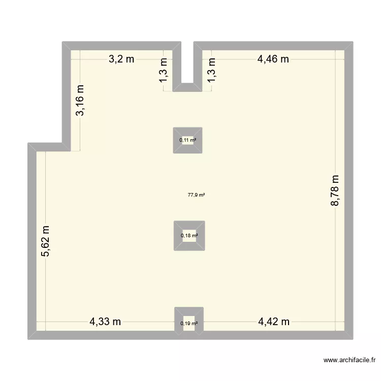 Proxy. Plan de 4 et 80 m² Proxy. Plan de 4 et 80 m²