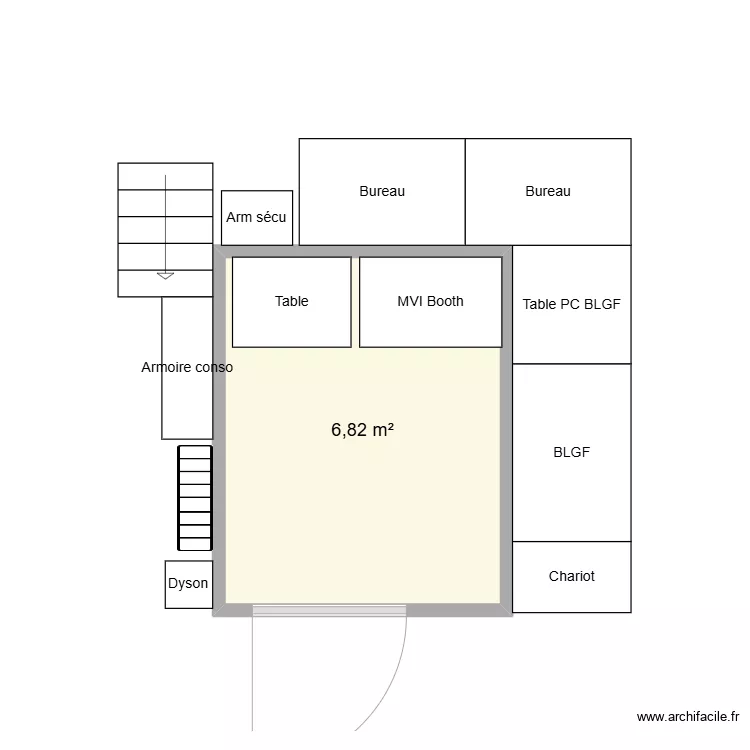SAI ROOM. Plan de 