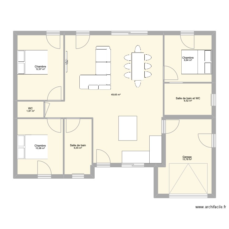 Maison 1 ThaysTom. Plan de 8 pièces et 114 m2