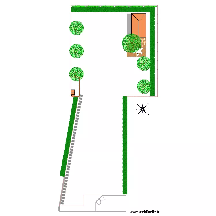 Am&eacute;nagement jardin V02. Plan de 