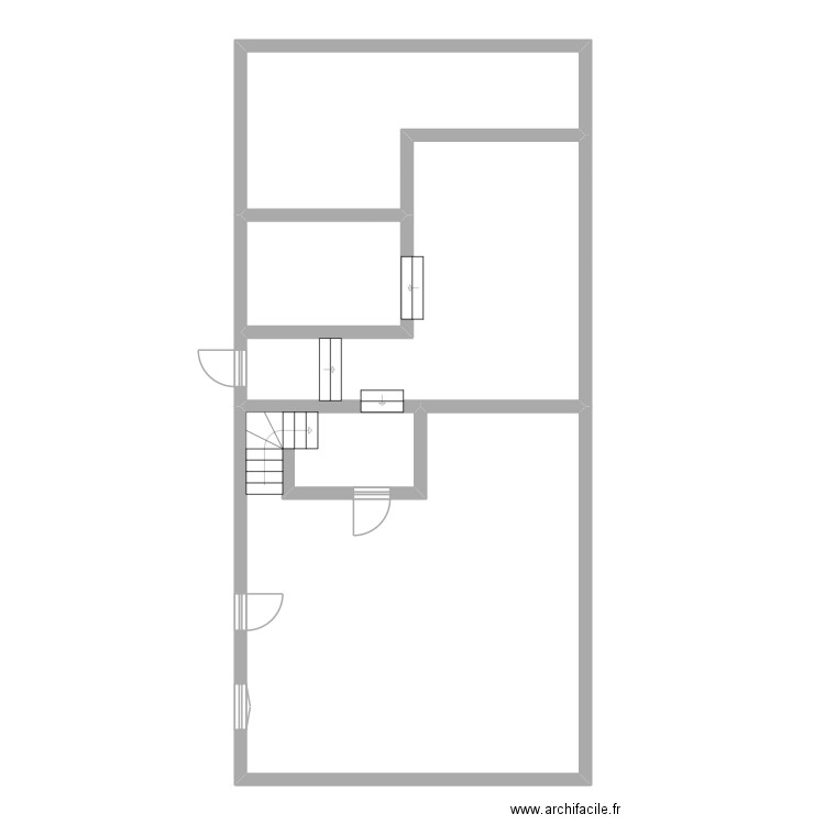 LEBOND_R3. Plan de 4 pièces et 109 m2