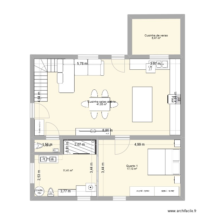 sonia ,elexandre. Plan de 13 pièces et 156 m2