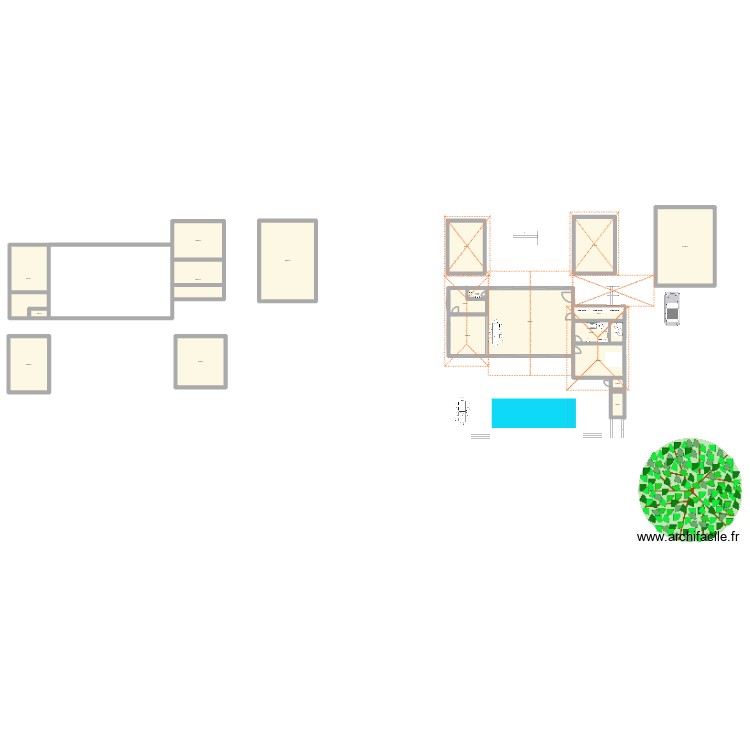 Tiar&eacute; face Plage. Plan de 0 pièce et 0 m2