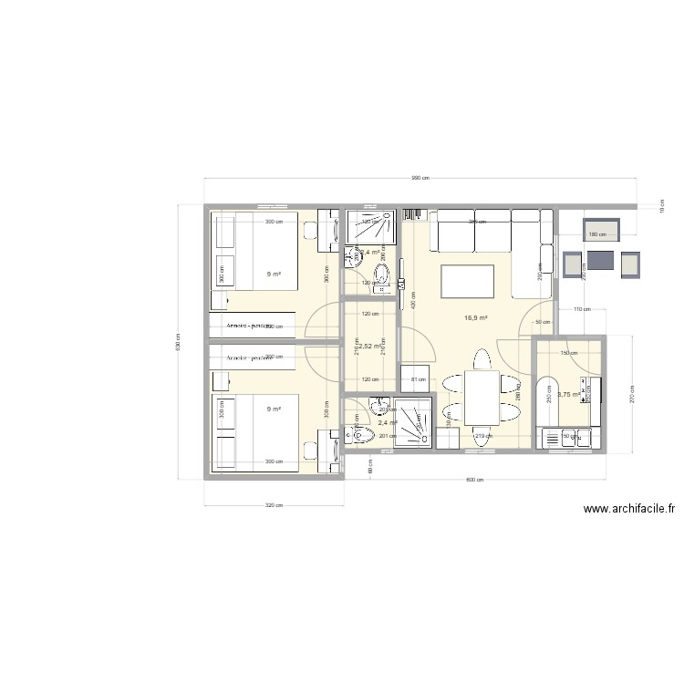 Plan maison. Plan de 0 pièce et 0 m2