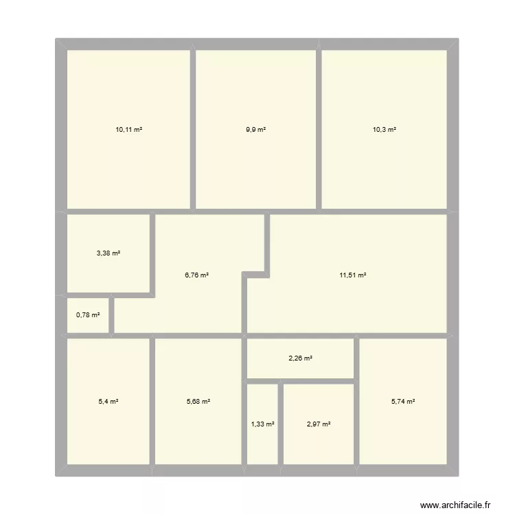 entier2. Plan de 13 pièces et 76 m² entier2. Plan de 13 pièces et 76 m²
