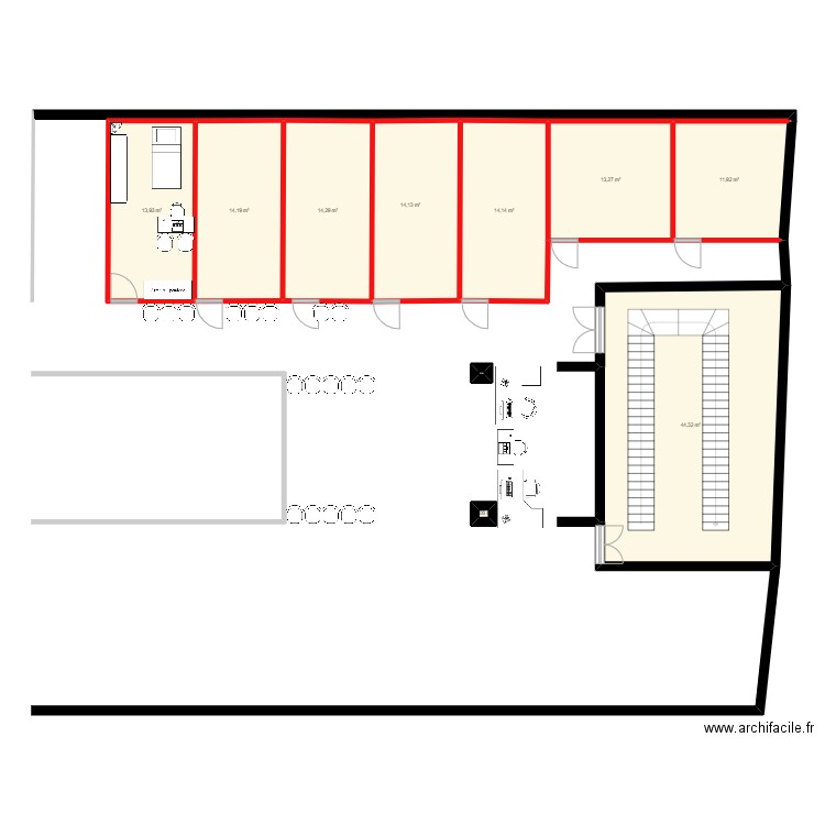 bagneux. Plan de 0 pièce et 0 m2