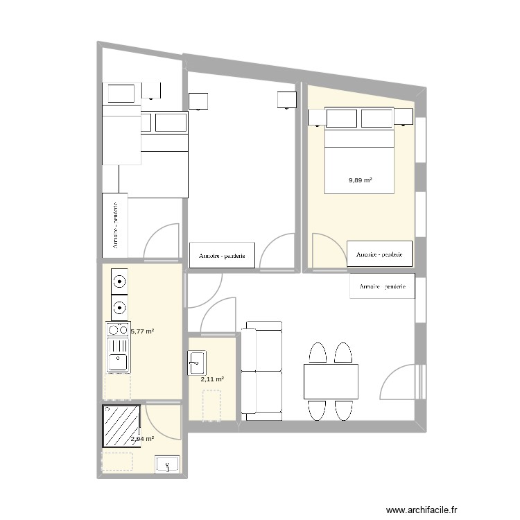 noisy. Plan de 0 pièce et 0 m2