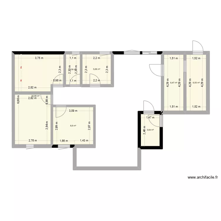 maison famille 2. Plan de 7 et 54 m² maison famille 2. Plan de 7 et 54 m²