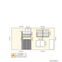 Plan de fa&ccedil;ade arri&egrave;re : projet avec dimension fen&ecirc;tre