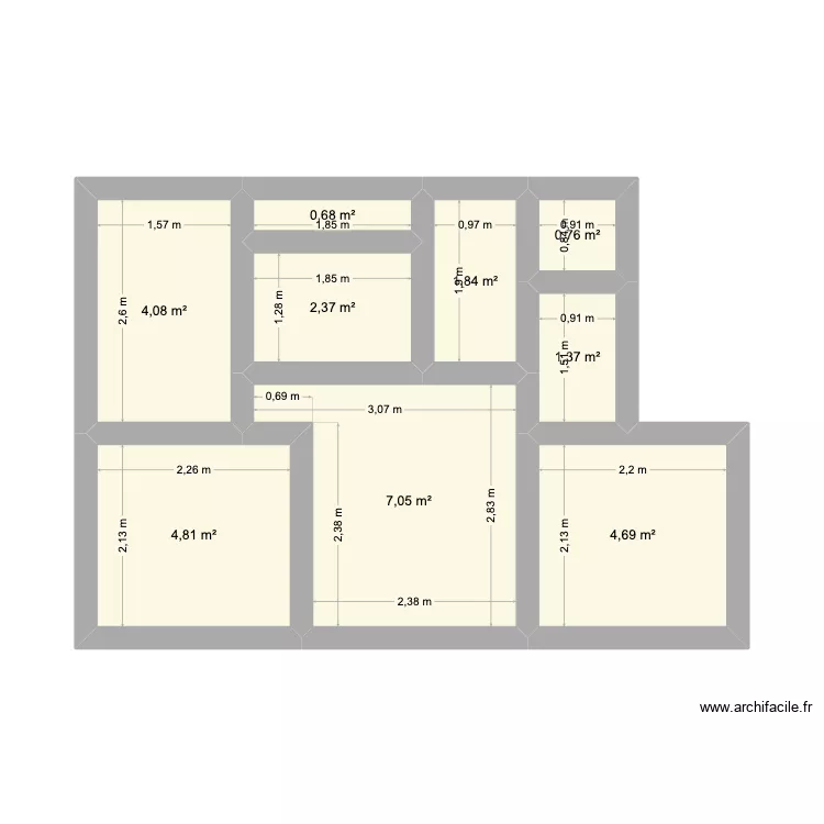 appartement st laurent. Plan de 