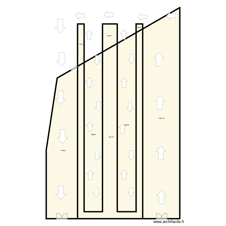 plan de akrem v1b. Plan de 8  et 402 m²