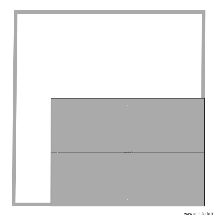 Plan F2Dimmo. Plan de 1 pièce et 107 m2