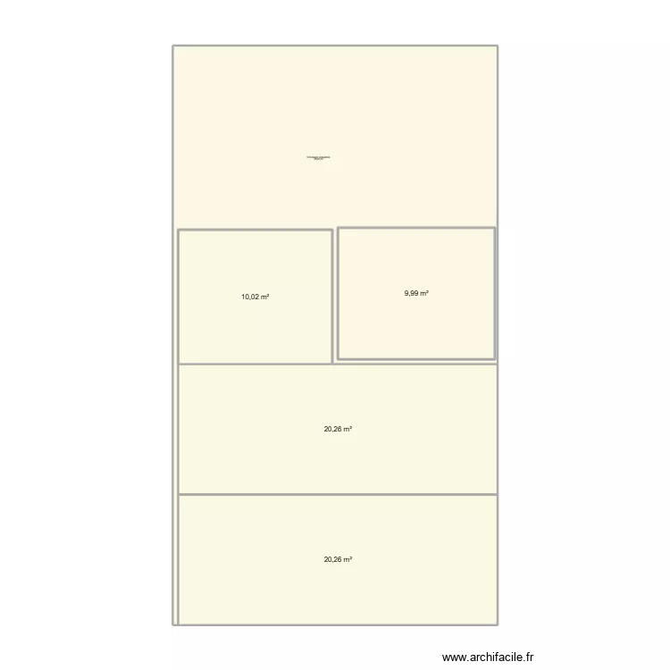 Stockage plan. Plan de 