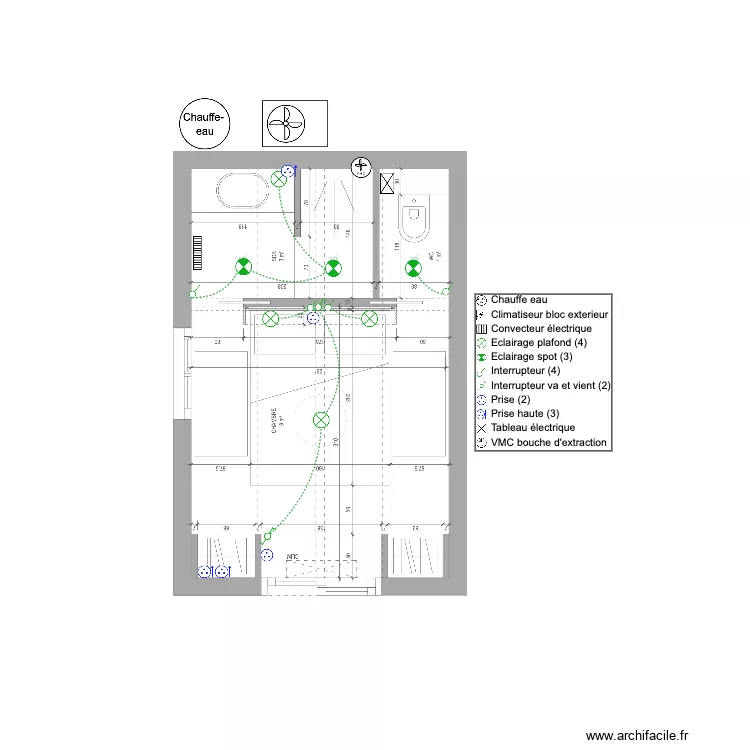 Cabanon elec. Plan de Cabanon elec. Plan de