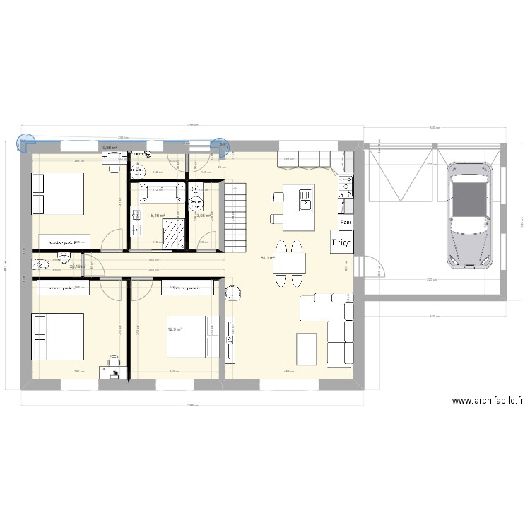 plan 1. Plan de 0 pièce et 0 m2