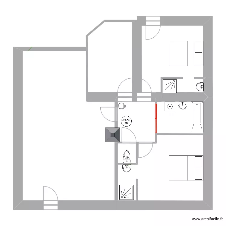 Sandrine cloison déplacement. Plan de 5 et 69 m² Sandrine cloison déplacement. Plan de 5 et 69 m²