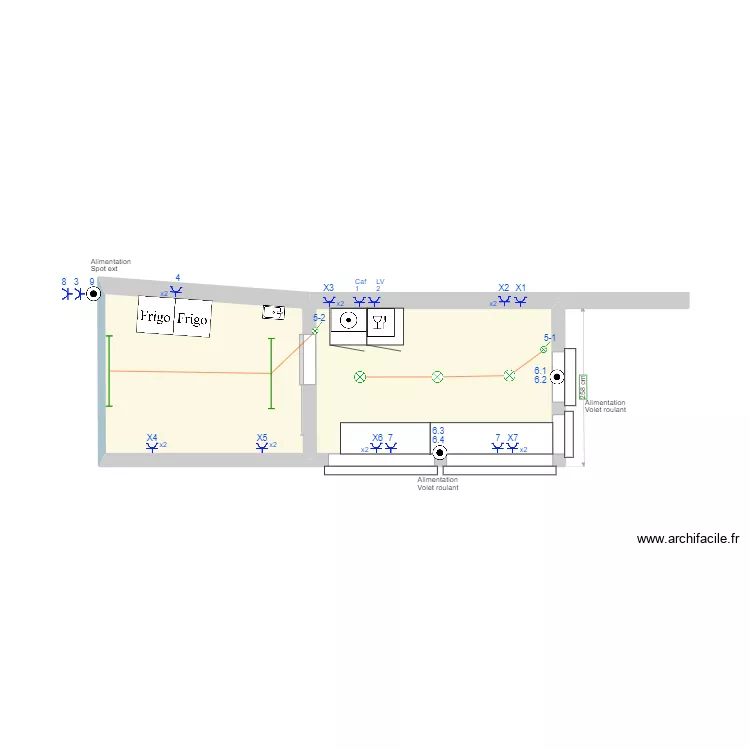 Bar Home. Plan de 