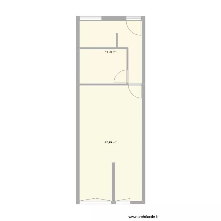 PALAVAS. Plan de 2  et 32 m²