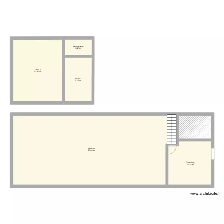 276 briche etage cave lebiez. Plan de 6 et 140 m² 276 briche etage cave lebiez. Plan de 6 et 140 m²