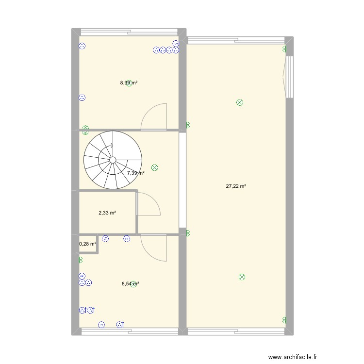 Plan 1er etg. Plan de 0 pièce et 0 m2