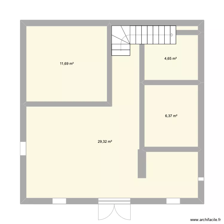 1 maison. Plan de 