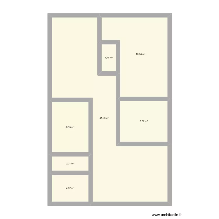 sous sol. Plan de 7 et 85 m² sous sol. Plan de 7 et 85 m²