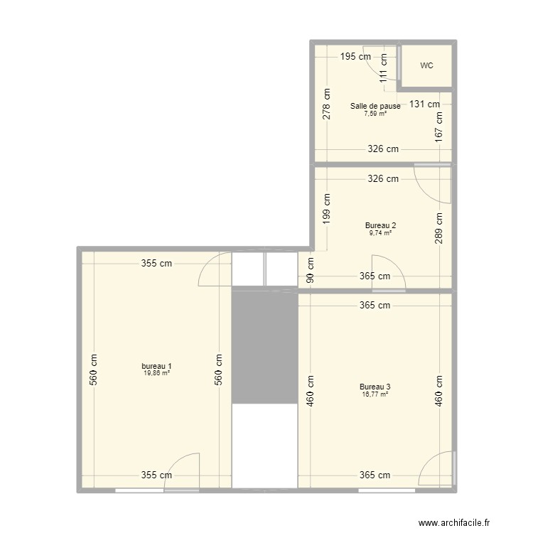 local nueil les aubiers 2. Plan de 0 pièce et 0 m2