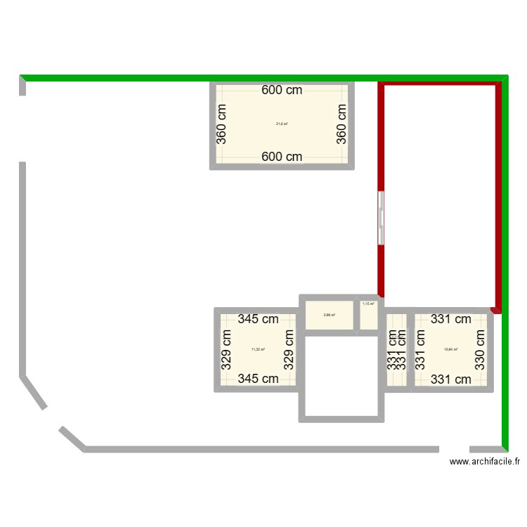 dylan. Plan de 6 pièces et 51 m2