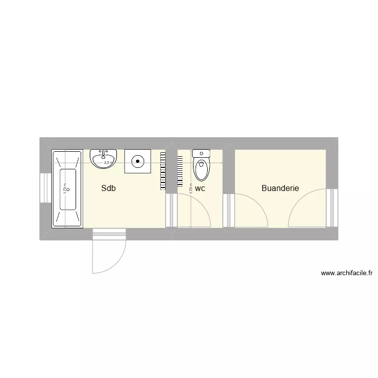 Plan existant - Pigot. Plan de 