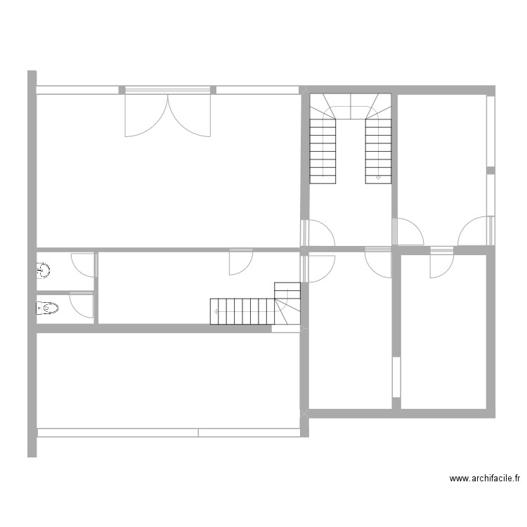 PETIT QUEVILLY - RDC - Situation Actuelle - Version 1. Plan de 0 pièce et 0 m2